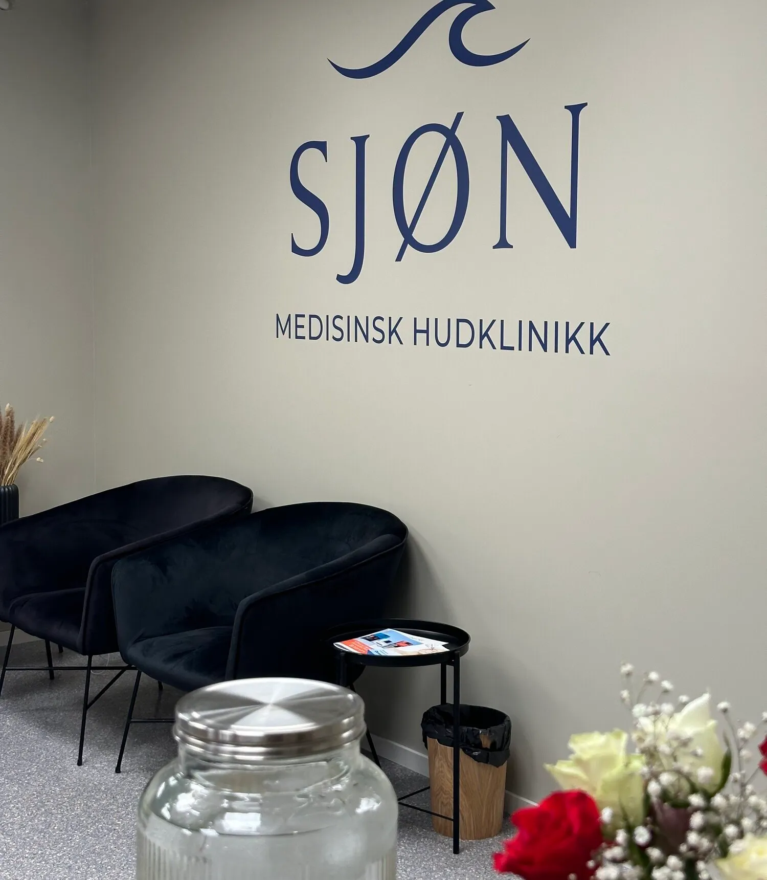 Velkomstområde hos Sjøn Medisinsk Hudklinikk